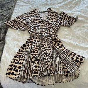 Zara animal print dress